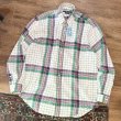 画像1: ビンテージ【POLO RALPH LAUREN】ラルフローレン 紫ｘ緑ｘ白 チェック【コットンBDシャツ】サイズＭ  (1)