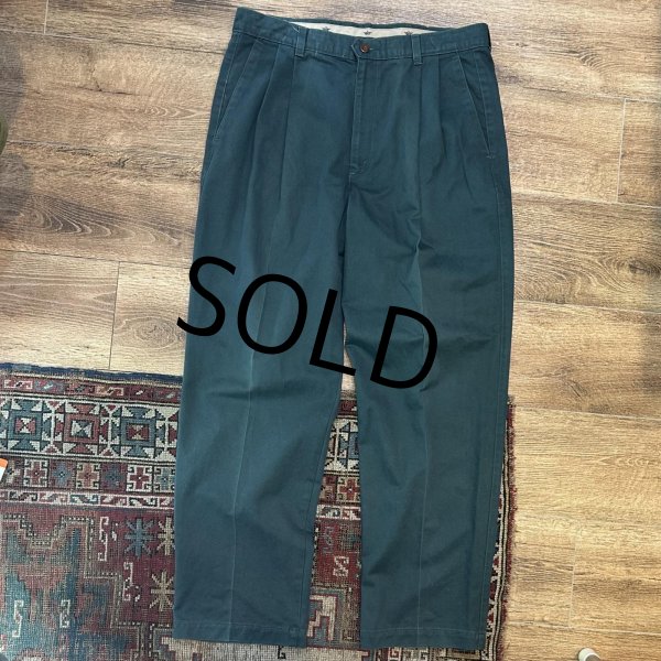 画像2: 90's【USA製】【DOCKERS】リーバイス　ドッカーズ【緑】【２タック】コットンパンツ【34ｘ29】  (2)