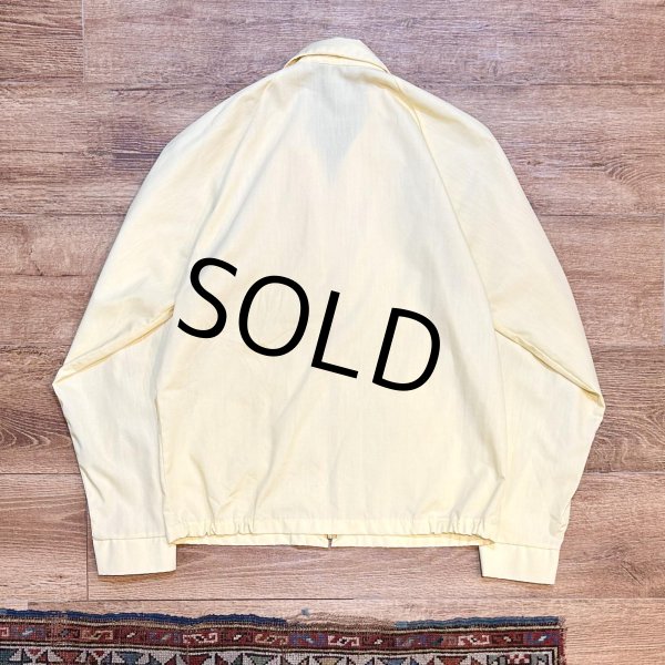 画像3: 80’ｓ【ビンテージ】【TOWN CRAFT】タウンクラフト【レモンイエロー】【スウィングトップ】【ジップアップブルゾン】【サイズS】  (3)