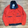 画像1: 【USA製】【Powderhorn】パウダーホーン【赤×紺】中綿入り【ポリコットンブルゾン】【サイズＬ程度】   (1)