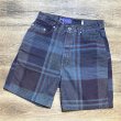 画像1: 90's【USA製】【LEVI'S】【シルバータブ】【リーバイス】【エンジ×水色チェック】【デニム生地ショーツ】【W33】  (1)