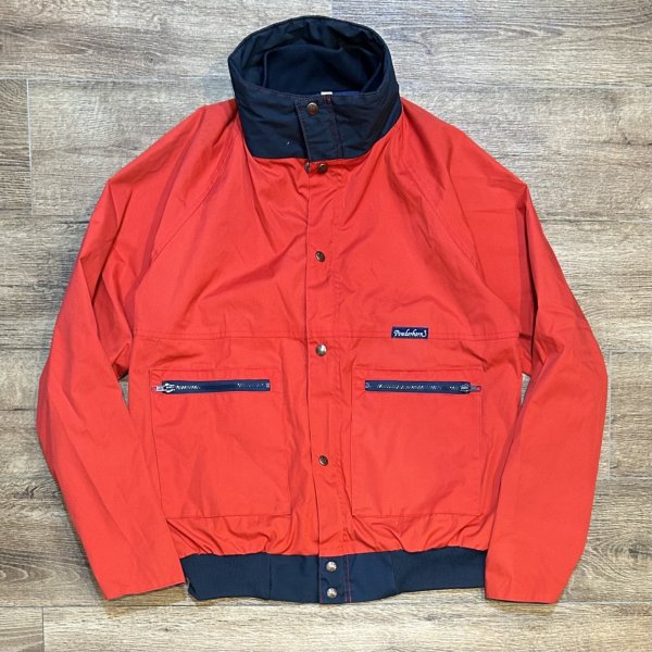 画像3: 【USA製】【Powderhorn】パウダーホーン【赤×紺】中綿入り【ポリコットンブルゾン】【サイズＬ程度】   (3)