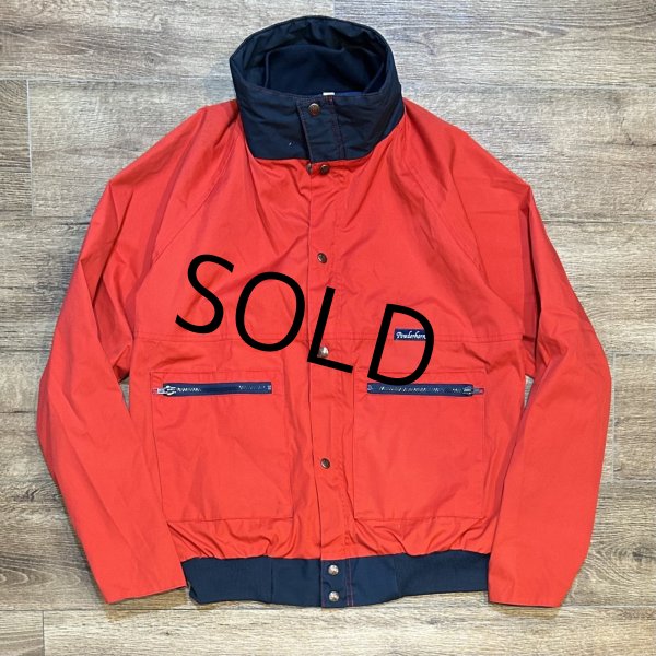 画像3: 【USA製】【Powderhorn】パウダーホーン【赤×紺】中綿入り【ポリコットンブルゾン】【サイズＬ程度】   (3)