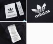 画像2: 【ビンテージ】【アディダス】adidas【黒】【黒無地】パーカー　胸トレフォイルロゴ入り【サイズL】  (2)