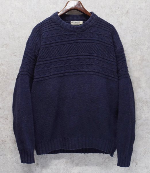画像1: USA製 ビンテージ【L.L.Bean】L.L.ビーン【紺地】【セーター】【サイズＬ】  (1)