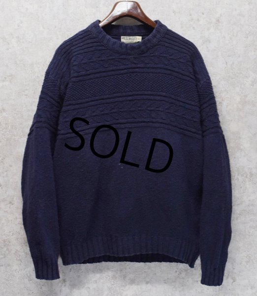画像1: USA製 ビンテージ【L.L.Bean】L.L.ビーン【紺地】【セーター】【サイズＬ】  (1)
