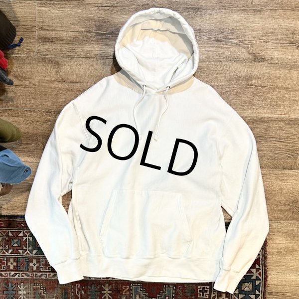 画像1: 【チャンピオン】【Champion】ビンテージ【白】【目無し】【無地】【リバースウィーブパーカー】【サイズXL】  (1)