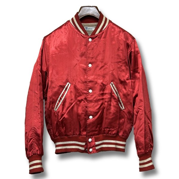 画像3: 50's【AMCO】ビンテージ【EMERSON EAGLES】フェルトワッペン【赤】【サテンジャケット】US42   (3)