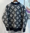 画像1: 90's~【ビンテージ】【オールドギャップ】【GAP】【黒×白】【雪柄】【セーター】【サイズL程度】  (1)