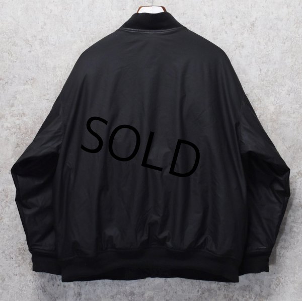 画像3: 【ビンテージ】【HABAND】【ブラック】【ビニールレザー】【MA-1】レザージャケット【サイズXL】  (3)