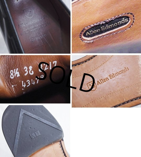 画像2: 【USA製】【アレンエドモンズ】【Allen Edmonds】【黒】【タッセルローファー】【8 1/2 EEE】【26.5cm程度】  (2)