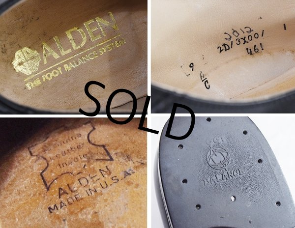 画像2: 【オールデン】ALDEN 黒 【モカシン】【レザーシューズ】【9 A/C】【27cm程度】  (2)