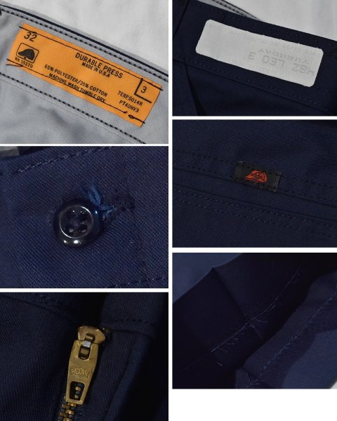 画像3: USA製【RED KAP】【レッドキャップ】紺【ポリコットン】【ワークパンツ】【W32】  (3)