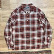 画像1: ビンテージ【POLO RALPH LAUREN】ラルフローレン 赤ｘ白ｘ黄 チェック【ライトフランネルシャツ】オープンカラーシャツ サイズL  (1)