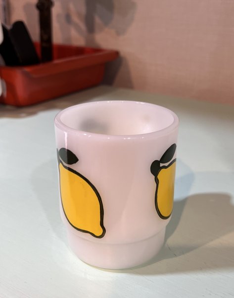 画像3: 【Fire King】【ファイヤーキング】【スーパーフルーツ】【レモン】【スタッキングマグ】【マグカップ】  (3)