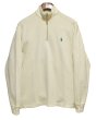 画像1: オールド【ラルフローレン】POLO RALPH LAUREN【クリーム色】【無地】【ハーフジップ】【コットンセーター】【サイズＭ】   (1)