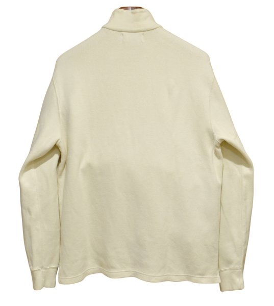 画像3: オールド【ラルフローレン】POLO RALPH LAUREN【クリーム色】【無地】【ハーフジップ】【コットンセーター】【サイズM】   (3)