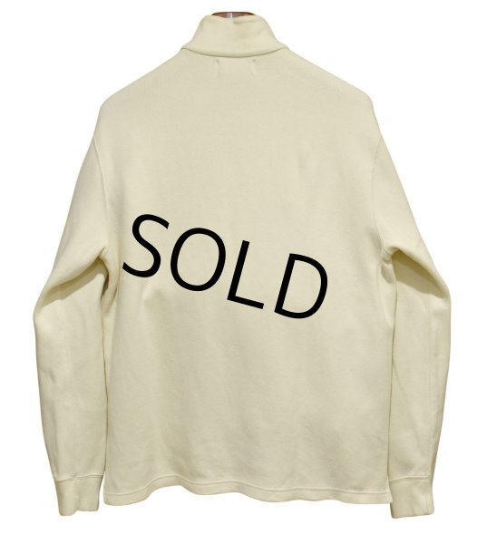 画像3: オールド【ラルフローレン】POLO RALPH LAUREN【クリーム色】【無地】【ハーフジップ】【コットンセーター】【サイズＭ】   (3)