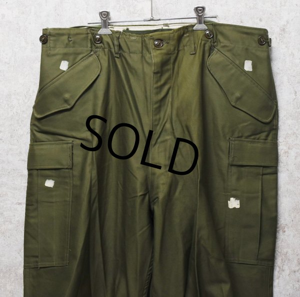 画像3: 【デッドストック】50's【米軍実物】ビンテージ【M-51】【フィールドトラウザーズ】【カーゴパンツ】【L-Long】  (3)