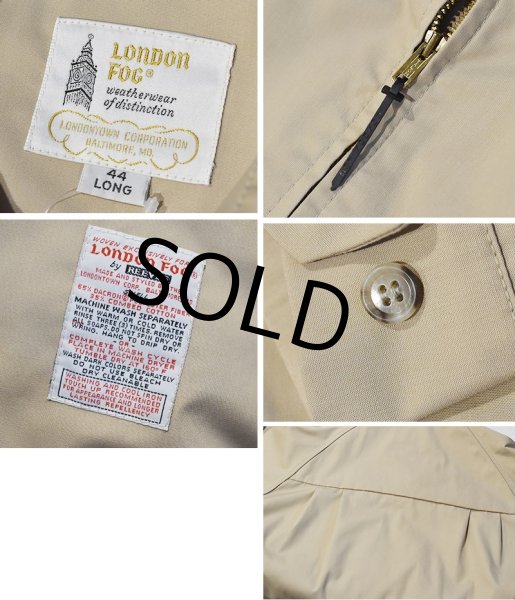 画像2: ~90’s【USA製】【ビンテージ】【LONDON FOG】【ロンドンフォグ】【ベージュ】【ジップアップブルゾン】【スウィングトップ】【US44】  (2)