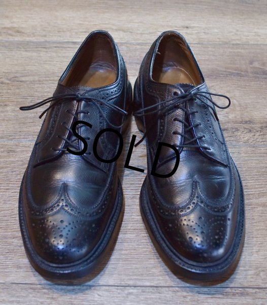 画像3: 【ビンテージ】【フローシャイム インペリアル】【黒】【ウィングチップシューズ】【7D】【25cm程度】  (3)