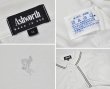 画像2: ビンテージ 【USA製】【Ashworth】アシュワース【白×グレーライン】胸刺繍入り【半袖ポロシャツ】【サイズＭ】  (2)