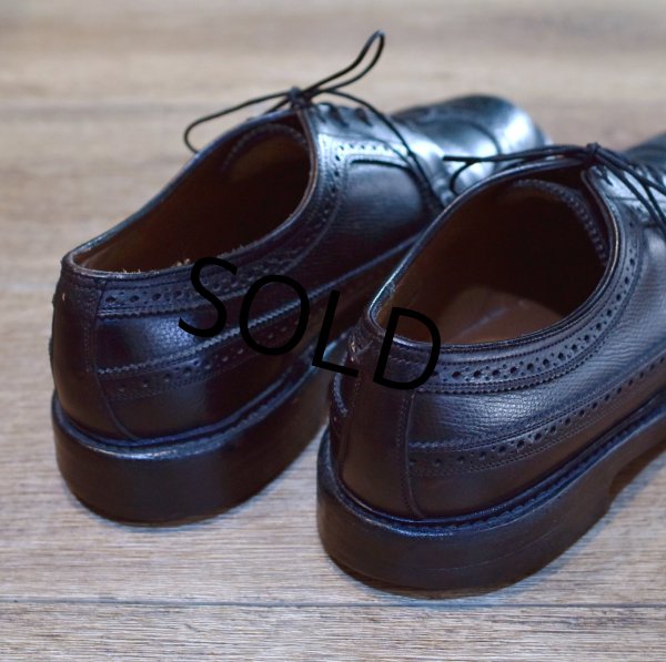 画像5: 【ビンテージ】【フローシャイム インペリアル】【黒】【ウィングチップシューズ】【7D】【25cm程度】  (5)