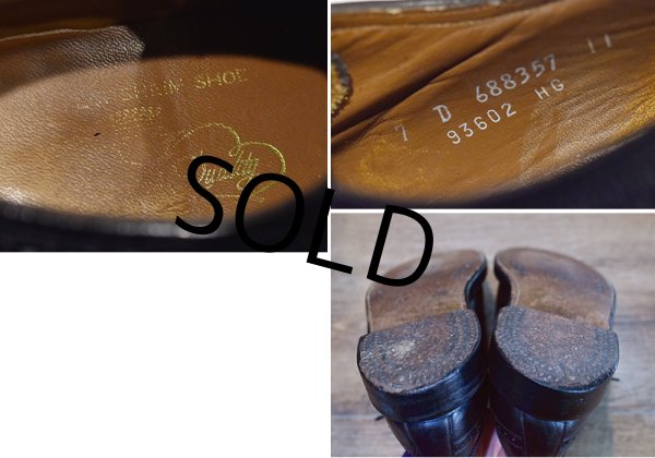 画像2: 【ビンテージ】【フローシャイム インペリアル】【黒】【ウィングチップシューズ】【7D】【25cm程度】  (2)