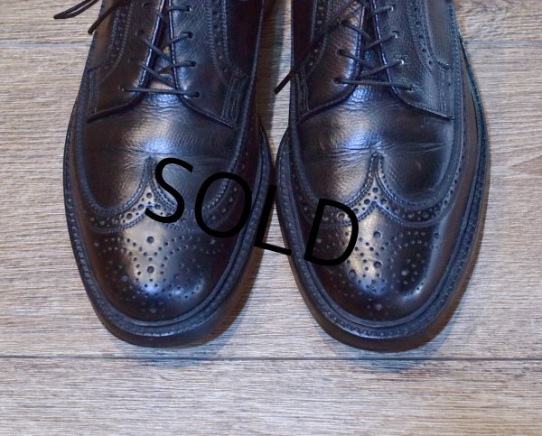 画像6: 【ビンテージ】【フローシャイム インペリアル】【黒】【ウィングチップシューズ】【7D】【25cm程度】  (6)