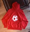 画像3: 【80's】【USA製】【ビンテージ】【チャンピオン】【Champion】FAIR PORT SOCCER　バックプリント【トリコタグ】【赤】【リバースウィーブパーカー】【サイズXL】  (3)