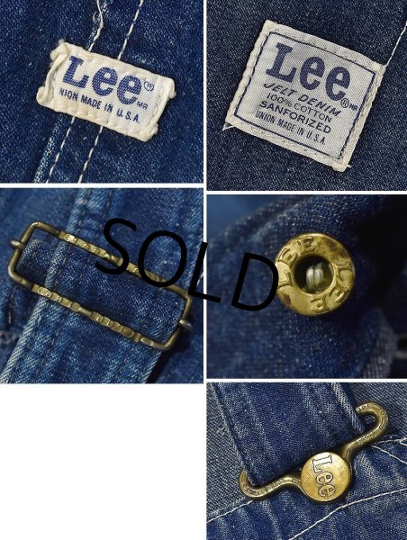画像3: 70's USA製【ビンテージ】【Lee】JELT DENIM【デニムオーバーオール】  (3)