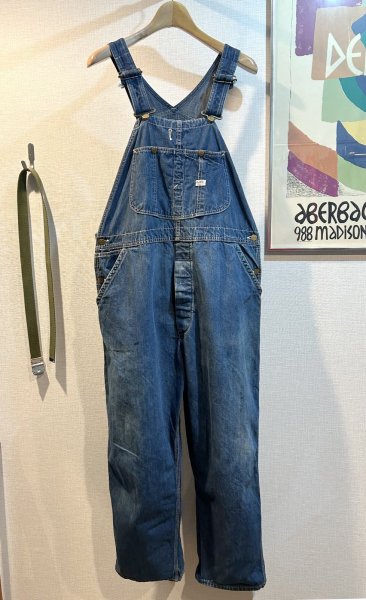 画像2: 70's USA製【ビンテージ】【Lee】JELT DENIM【デニムオーバーオール】  (2)