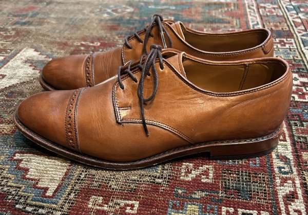 画像5: 【USA製】【アレンエドモンズ】【Allen Edmonds】ライトブラウン【ストレートチップ】【8 1/2D】【26.5cm程度】  (5)