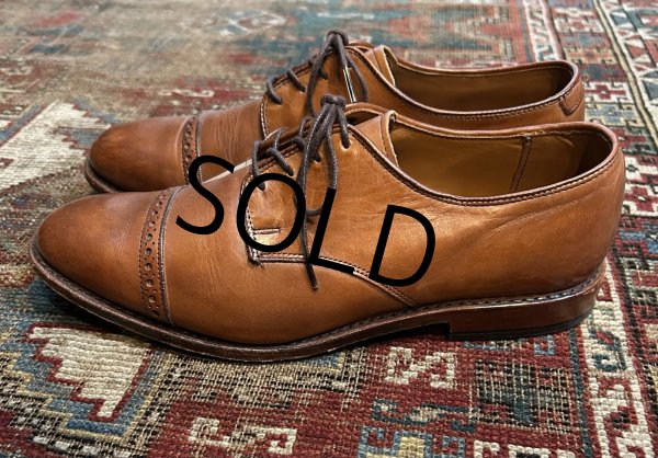 画像5: 【USA製】【アレンエドモンズ】【Allen Edmonds】ライトブラウン【ストレートチップ】【8 1/2D】【26.5cm程度】  (5)