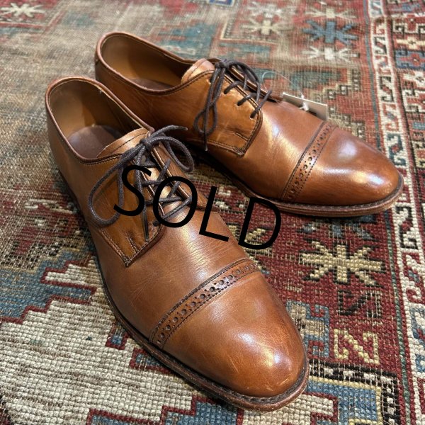 画像1: 【USA製】【アレンエドモンズ】【Allen Edmonds】ライトブラウン【ストレートチップ】【8 1/2D】【26.5cm程度】  (1)