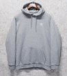 画像1: 【ビンテージ】【アディダス】adidas【胸ロゴ刺繍】【グレー】パーカー【サイズＭ】  (1)