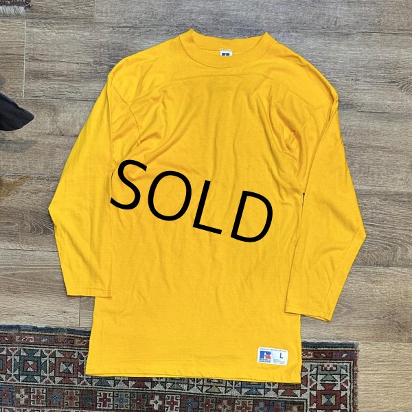 画像1: 90's USA製【ビンテージ】【RUSSELL】【ラッセル】【黄色】【フットボールT】【サイズM】   (1)