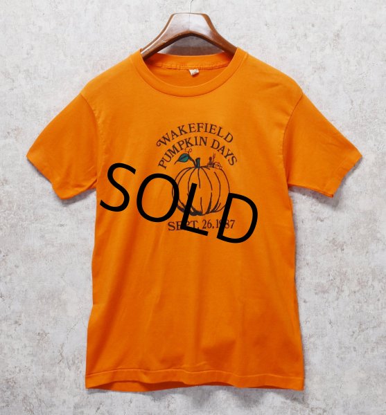 画像1: 【デッドストック】 80's【USA製】スクリーンスターズ【ビンテージ】【PUMPKIN DAYS】【Tシャツ】【サイズＬ】  (1)