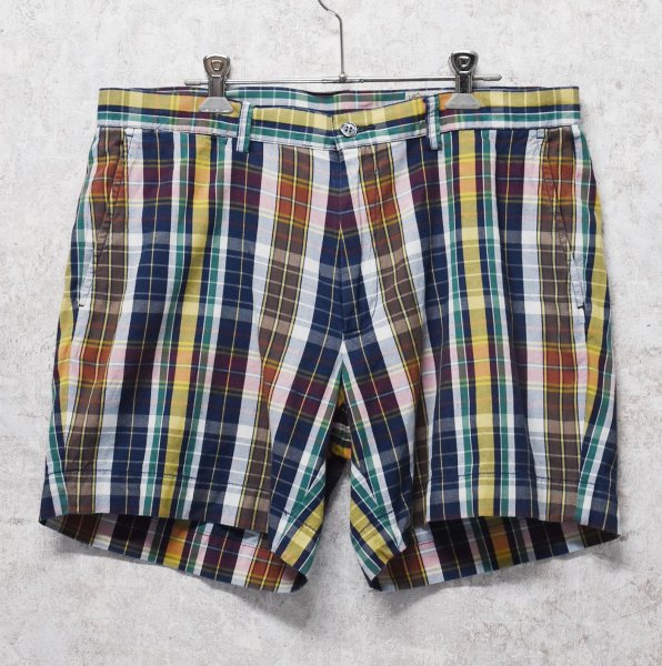 画像1: 【POLO RALPH LAUREN】ラルフローレン【India Madras】マドラスチェック【ショートパンツ】【コットンショーツ】【W３３】  (1)