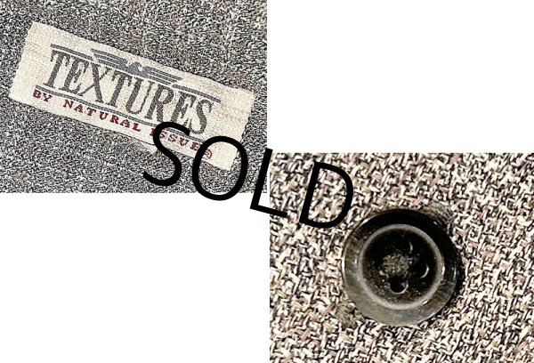 画像2: 【ビンテージ】【NATURAL ISSUE】【グレーx白】チェック【バンドカラーシャツ】  (2)