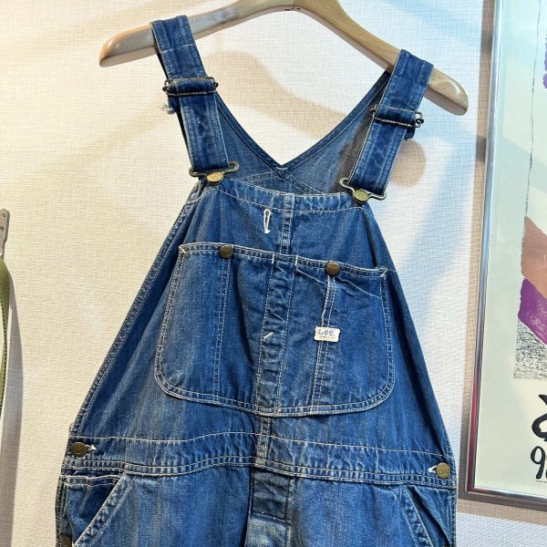 画像1: 70's USA製【ビンテージ】【Lee】JELT DENIM【デニムオーバーオール】  (1)