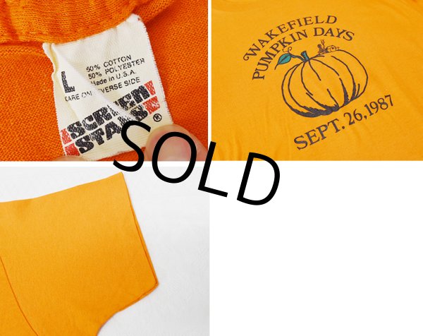 画像2: 【デッドストック】 80's【USA製】スクリーンスターズ【ビンテージ】【PUMPKIN DAYS】【Tシャツ】【サイズL】  (2)
