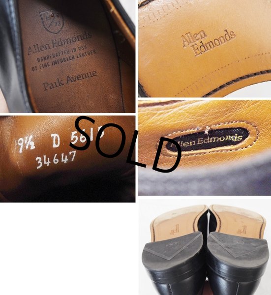 画像2: 【アレンエドモンズ】【Allen Edmonds】黒 ブラック【ストレートチップ】【9 1/2 D】【27.5cm程度】  (2)