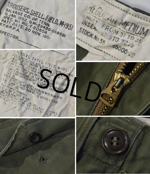 画像3: 50's【u.s.army】ビンテージ【米軍実物】【M-51】【フィールドパンツ】【カーゴパンツ】【M-R】  (3)