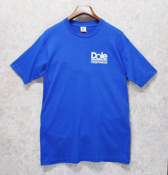 画像1: 90's【USA製】 ビンテージ【FRUIT OF THE LOOM 】フルーツオブザルーム【青】【Dole VEGETABLES】【 Tシャツ】【サイズL】  (1)