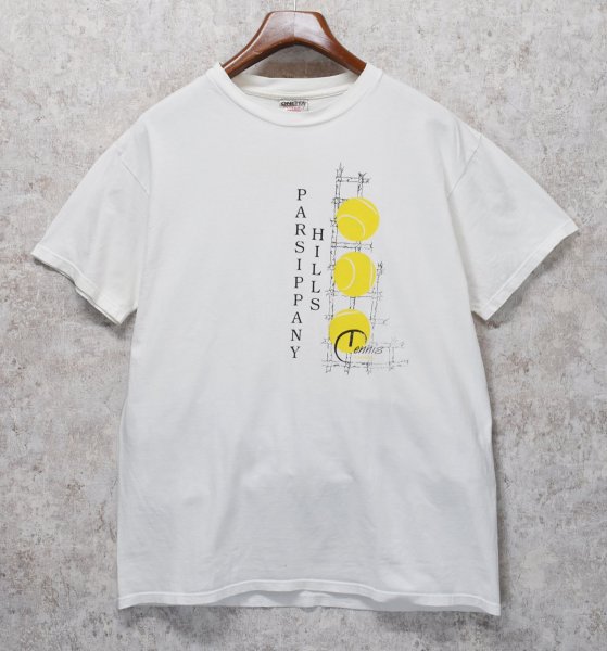 画像1: 90's ビンテージ【ONEITA】オニータ【PARSIPPANY HILLS TENNIS】テニス【白】 Tシャツ 【サイズL】  (1)