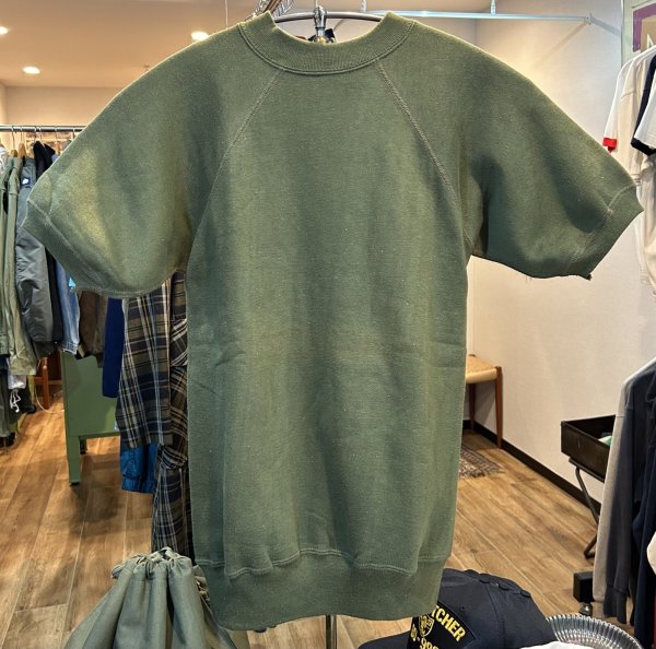 画像3: デッドストック 60's~【USA製】【ビンテージ】【Tultex製】【タルテックス】【ODカラー】【無地】【半袖スウェット】【サイズS】  (3)