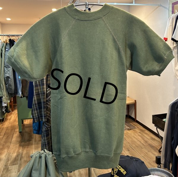 画像3: デッドストック 60's~【USA製】【ビンテージ】【Tultex製】【タルテックス】【ODカラー】【無地】【半袖スウェット】【サイズS】  (3)