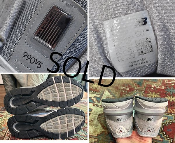 画像3: USA製【ニューバランス】new balance【990】【V5】グレー スニーカー【サイズ26cm】  (3)