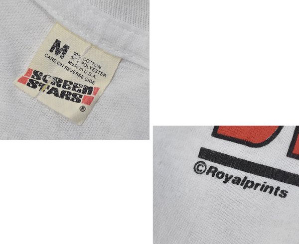 画像2: 80's【USA製】【ビンテージ】【スクリーンスターズ】【DESERT SHIELD】白【Tシャツ】【サイズM】  (2)